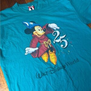 Disney Teal and Red Mickey Mouse Tag